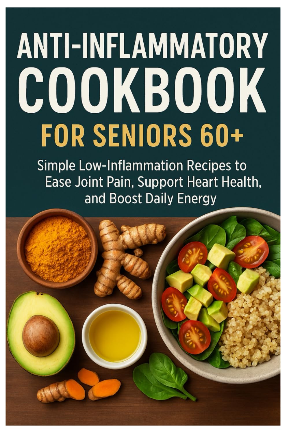 Anti-Inflammatory Cookbook for Seniors 60+: Simple Low-Inflammation Recipes to Ease Joint Pain, Support Heart Health, and Boost Daily Energy