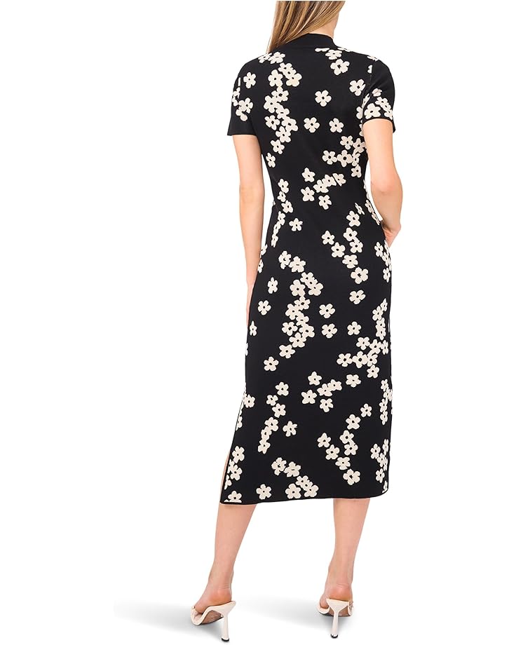 CeCe Midi Floral Jaquard Knit Dress - #2 of 3