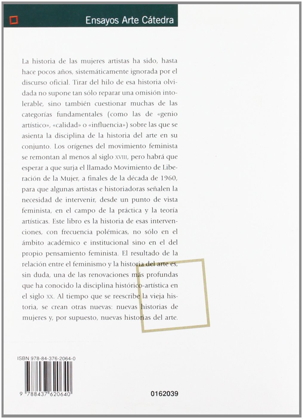 Historias de mujeres, historias del arte (Ensayos Arte Cátedra)