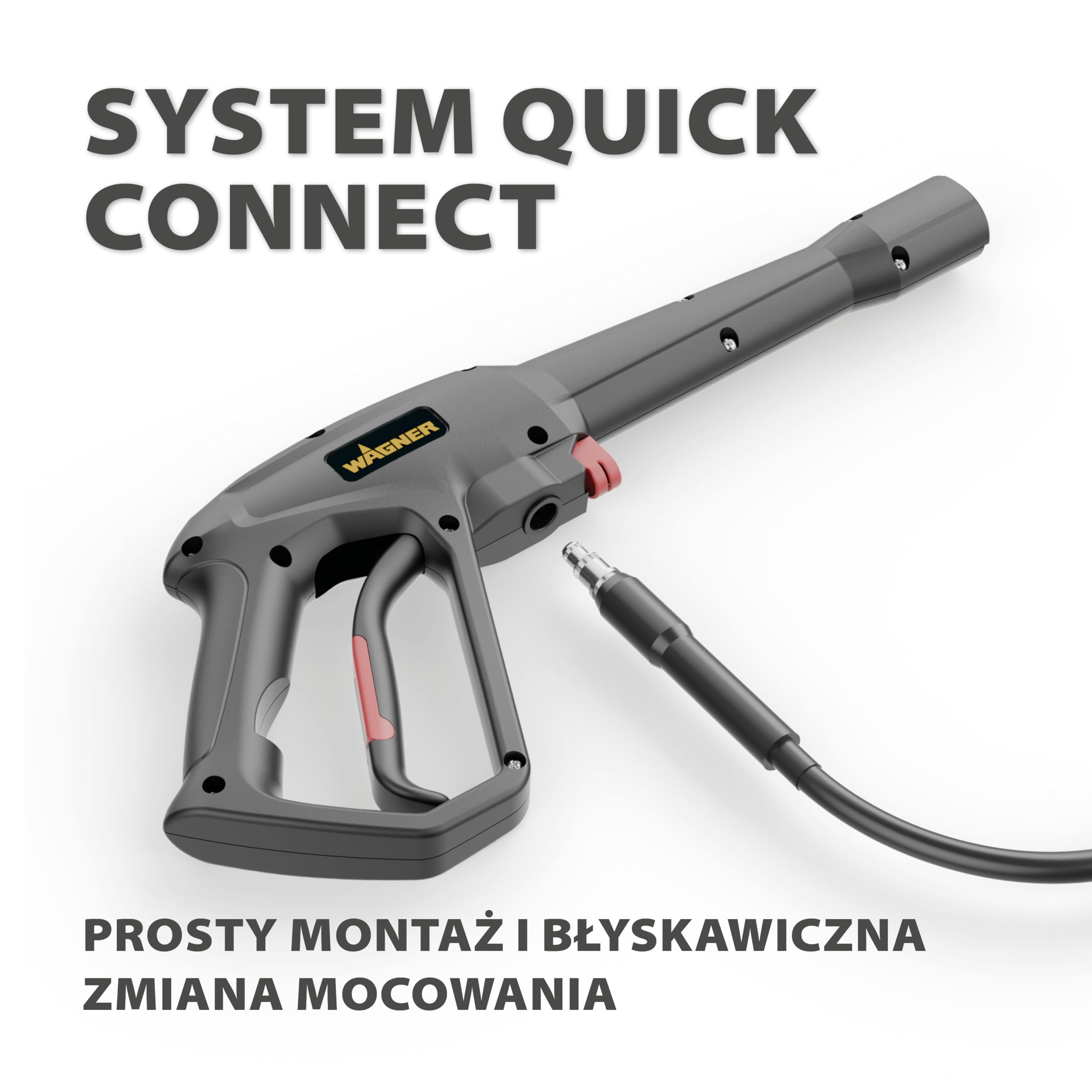 WAGNER AQUASTORM COMPACT - Kompaktowa myjka ciśnieniowa do łatwego czyszczenia: Mobilna, łatwa w obsłudze i gotowa do spontanicznych zadań czyszczących