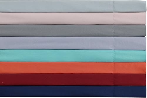 Miniatura 8 de My World Solid - Juego de sábanas de 3 piezas, color blanco, tamaño individual