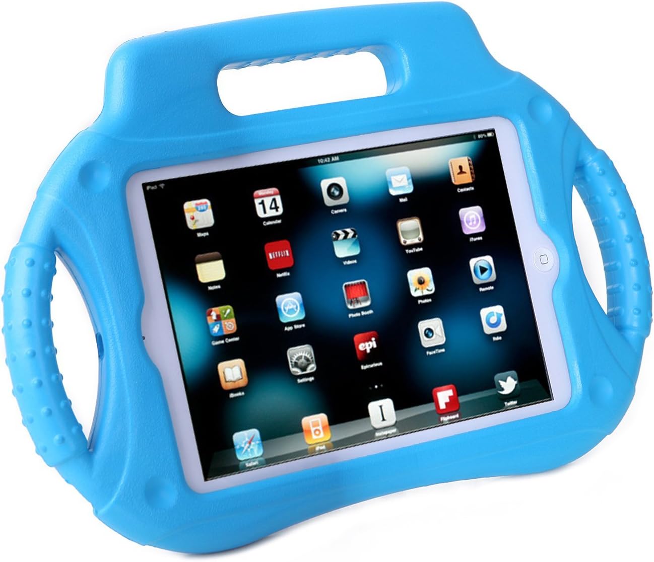 HDE Kids Shock Proof Steering Wheel Case with Stand for Apple iPad Mini 7.9” and Mini Retina Tablet (Blue)