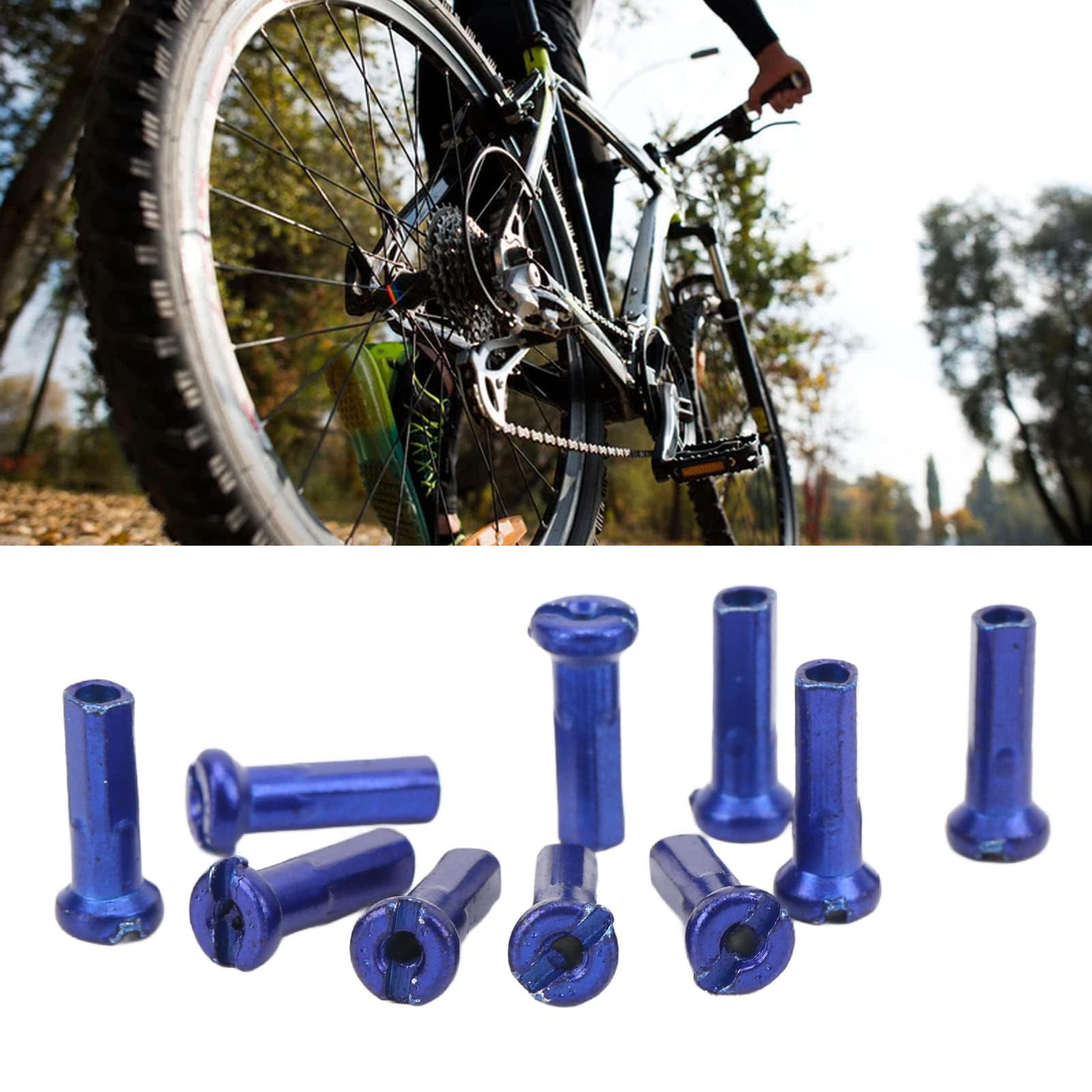 Dilwe Sombrero de Radios de Bicicleta, 80 Piezas, Pezón de Radios de Bicicleta de Carretera, Longitud 14 Mm para Bicicletas, Carretera, Urbana, Profesionales y DIY (Color)