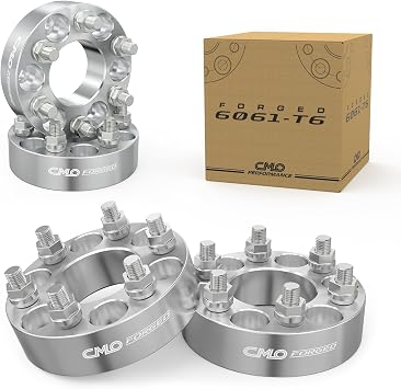 Customadeonly 6x114.3 6x4.5 to 6x135 Forged Wheel Adapters 38mm 1.5 Inch Compatible for 6x114.3 Hubs to Fit 6x135 Wheels 4pc Set, 71.5mm Bore, M14x2 Studs, May Require Stud Trimming