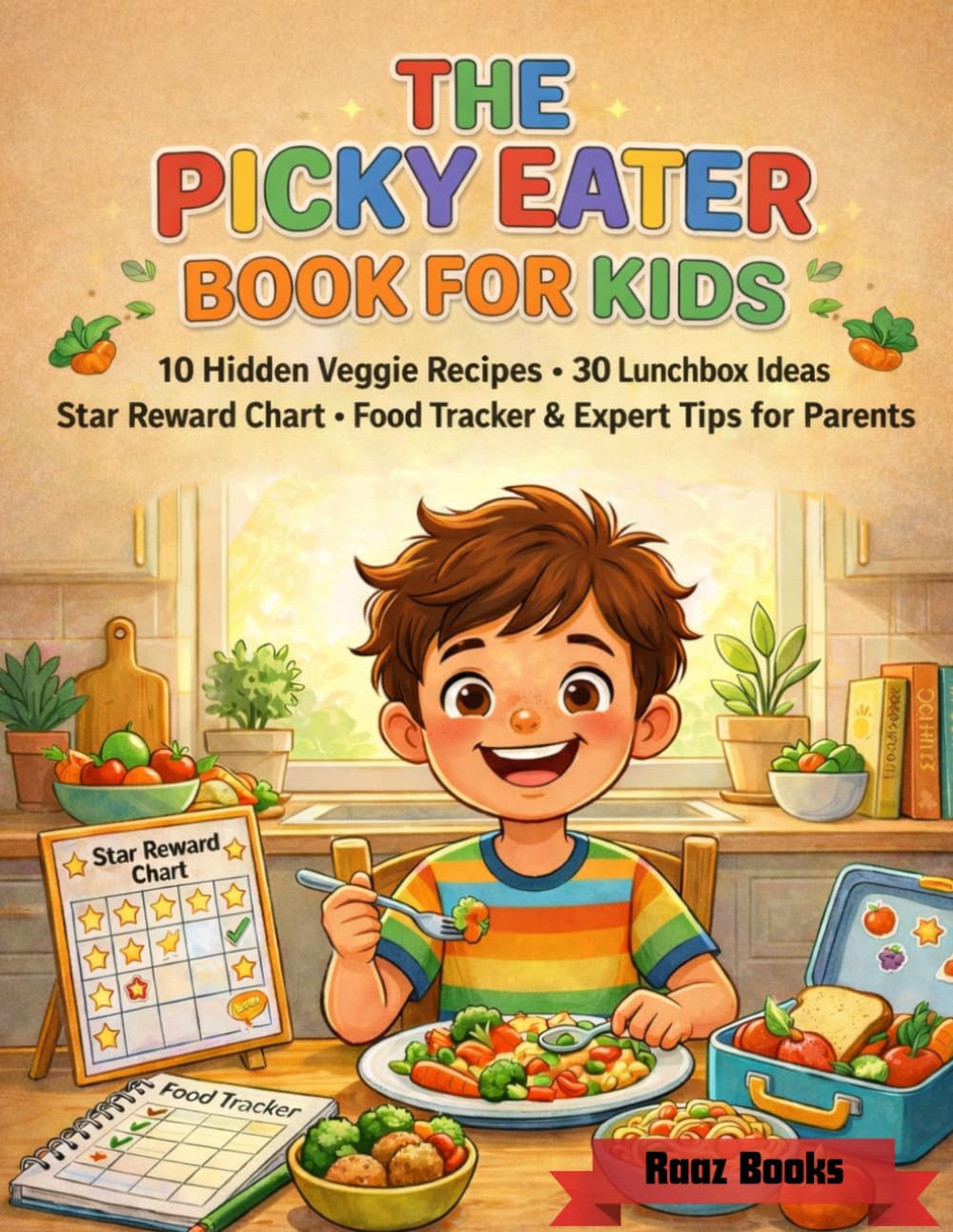 Picky Eater Book For Kids: 8-Week Stress-Free Meal Plan for Fussy Eaters | 10 Hidden Veggie Recipes, 30 Lunchbox Ideas | Star Reward Chart | Food ... Tips for Parents of Picky Eaters Ages 2–15