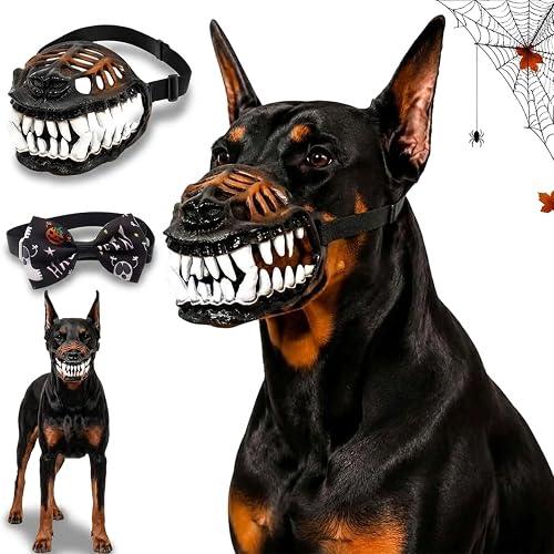 Bozal para Perros con diseño de Dientes aterradores: bozal de Monstruo Aterrador