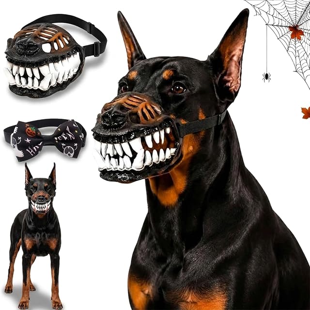 Bozal para Perros con diseño de Dientes aterradores: bozal de Monstruo Aterrador
