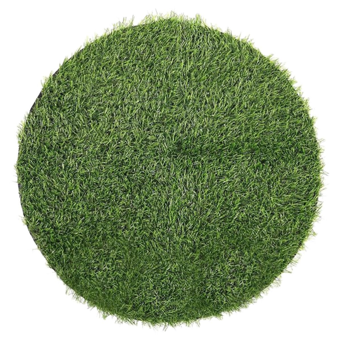 Tapis en gazon artificiel rond en plastique pour protéger et décorer vos tables