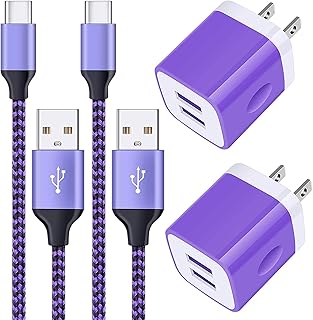 【2ポート タイプc 充電器*2個+type cケーブル*2本*2M】usbコンセント スマホ充電器 タイプｃケーブル android充電ケーブル アンドロイド 充電器 充電アダプター 携帯充電器 xperia充電器 galaxy急速充電器 コ...