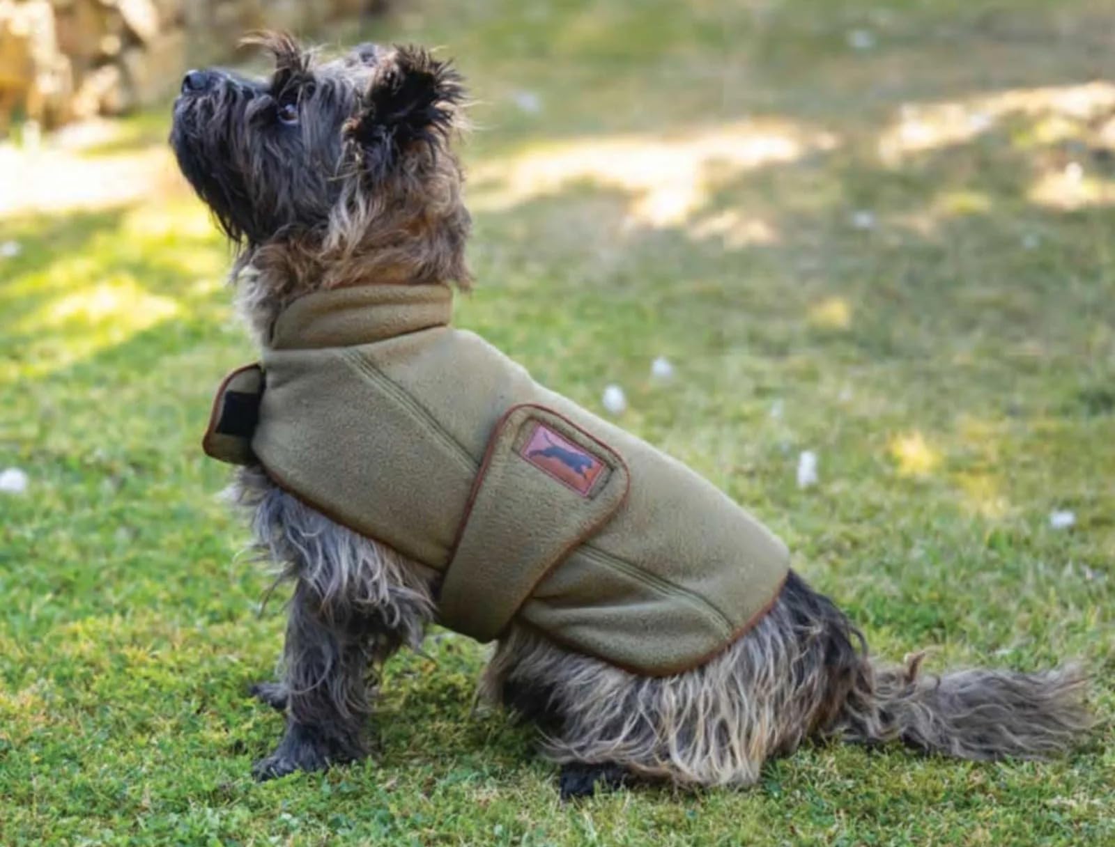 House Of Paws Fleece Coat Green Small, Small (30 cm) - Image 2