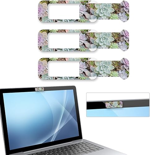 Miniatura 15 de Cubierta para cámara web, 3 piezas, cubierta para cámara de portátil, la capacidad de protección de privacidad es el doble de grande que