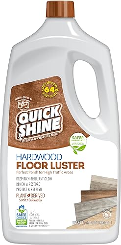 Quick Shine Brillo y pulido de suelo de madera dura de alto tráfico 1 botella