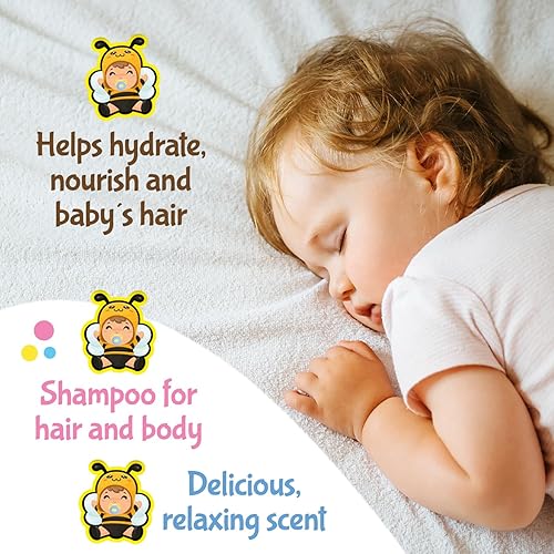 Miniatura 4 de Tio Nacho Royal Baby Champú para cabello y cuerpo con jalea real y manzanilla, 13.5 onzas líquidas, hipoalergénico, suave, sin desgarros, todo en uno