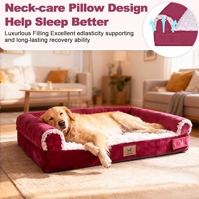 Cama Sofá Ortopédica para Perro Grande Lavable e Impermeable miniatura 4