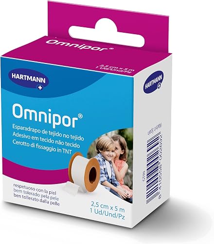 Omnipor, Esparadrapo de Tela Resistente, Pre-Tape para la Sujeción de Apósitos y