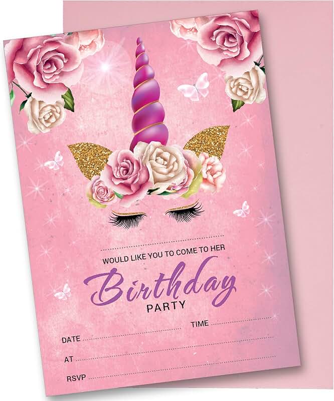 Kids' Party Invitations & Birthday Cards Amazon.co.uk