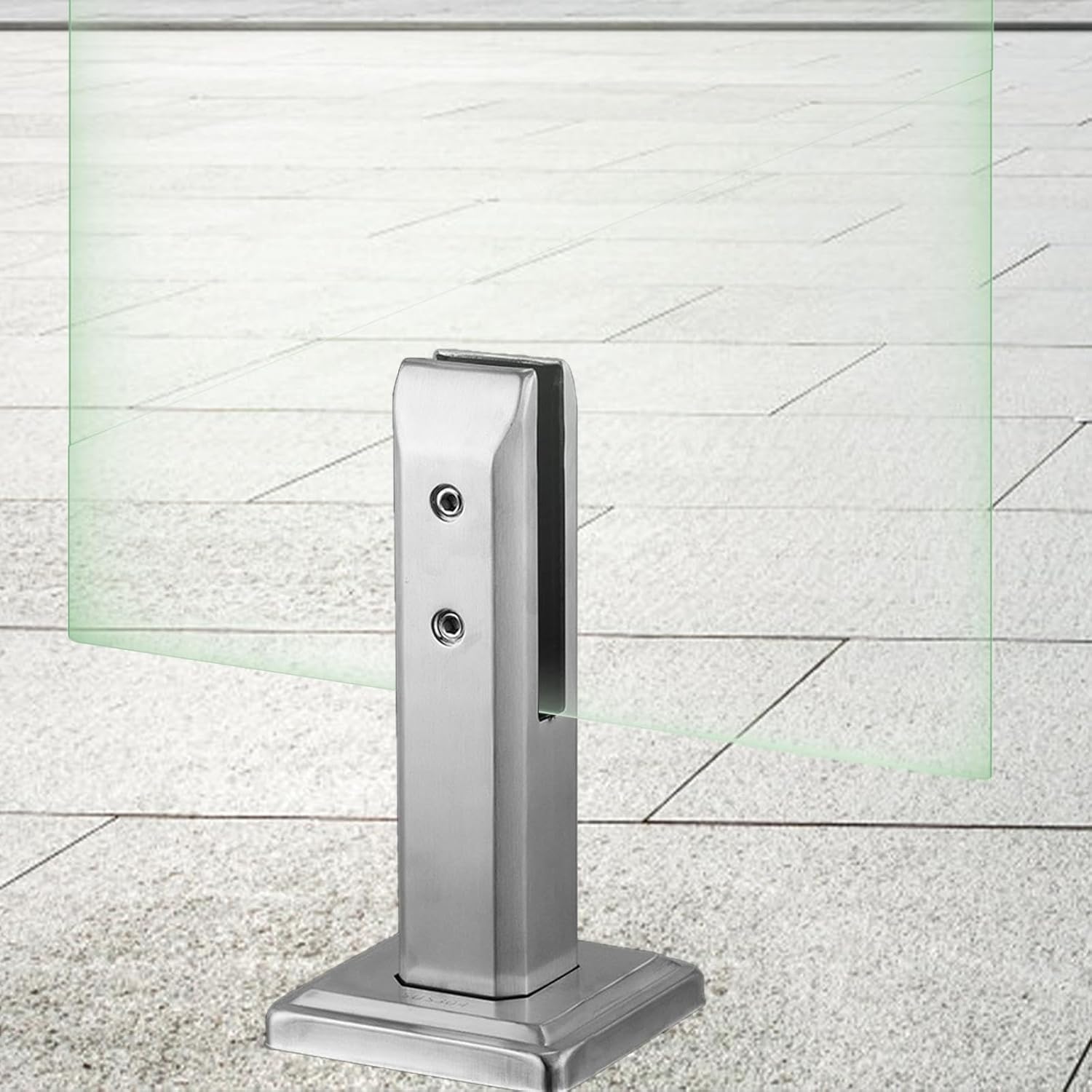 CALANDIS™ Glass Clamp Bracket Stainless Steel Pool Fence Spigot for All Kinds of Glass Height 20cm Silver | Other Home Building & Hardware | Building & Hardware | Home Improvement