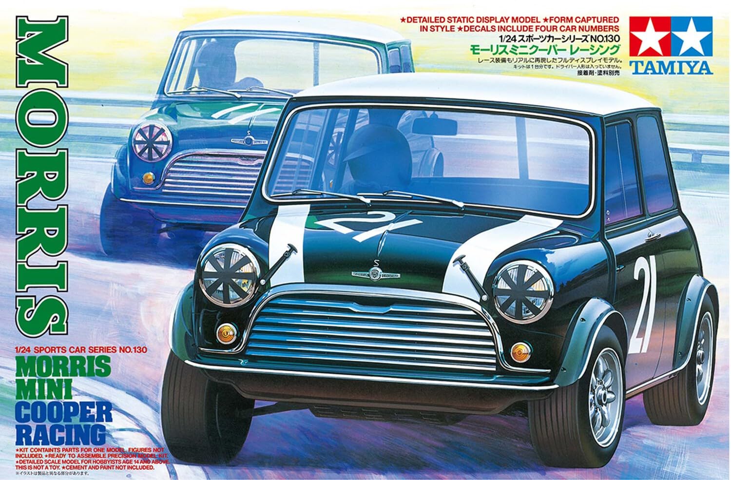Tamiya 24130 1:24 Morris Mini Cooper Racing Kit Car Model