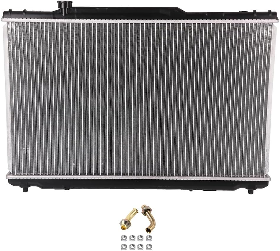SCITOO Engine Coolant Aluminum Radiator Assembly for 1992-1996 for Toyota for Camry 2.2L; Replace: 1318