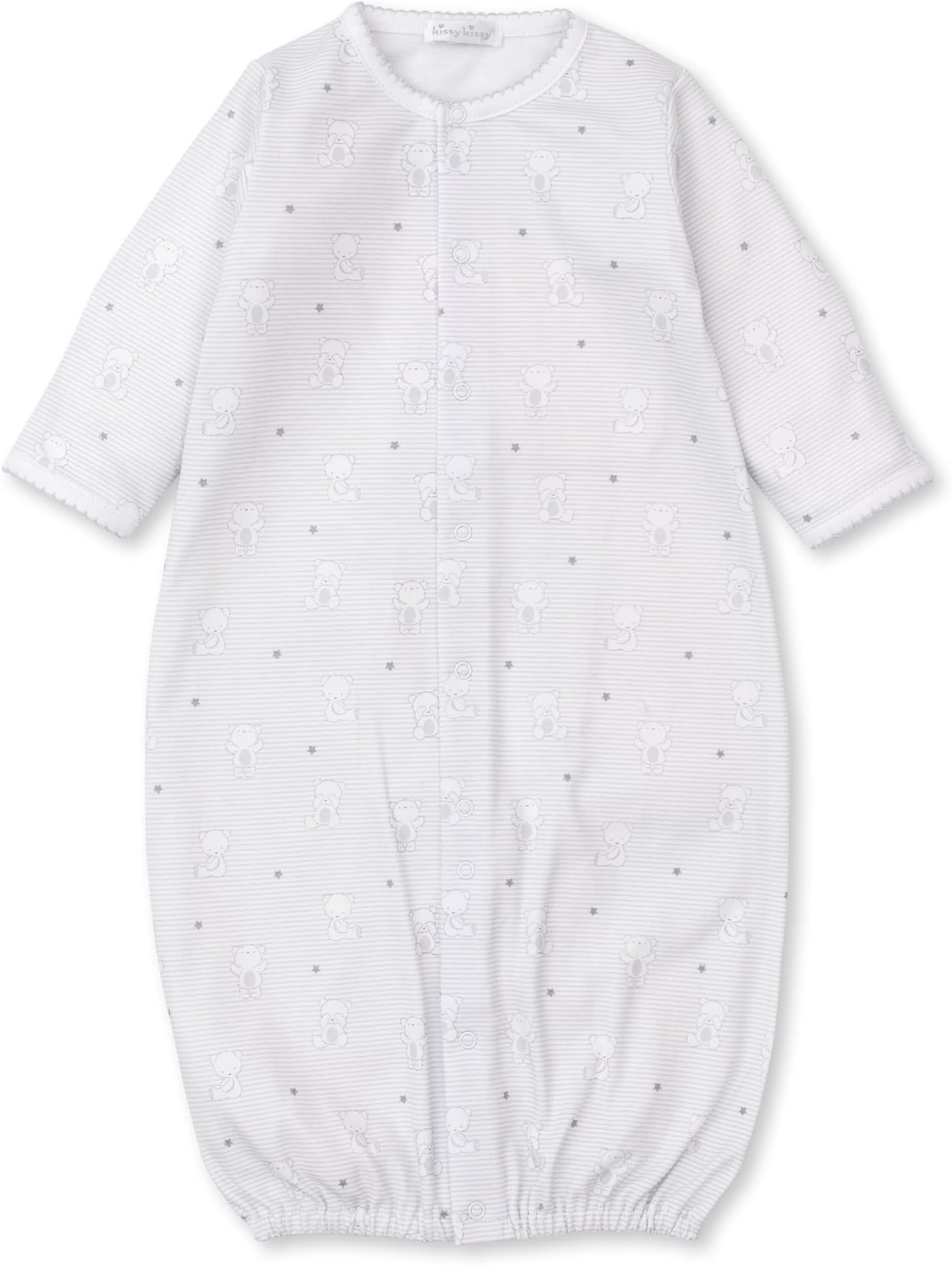 Kissy Kissy Unisex-Baby Infant Bear Hugs Print Convertible Gown