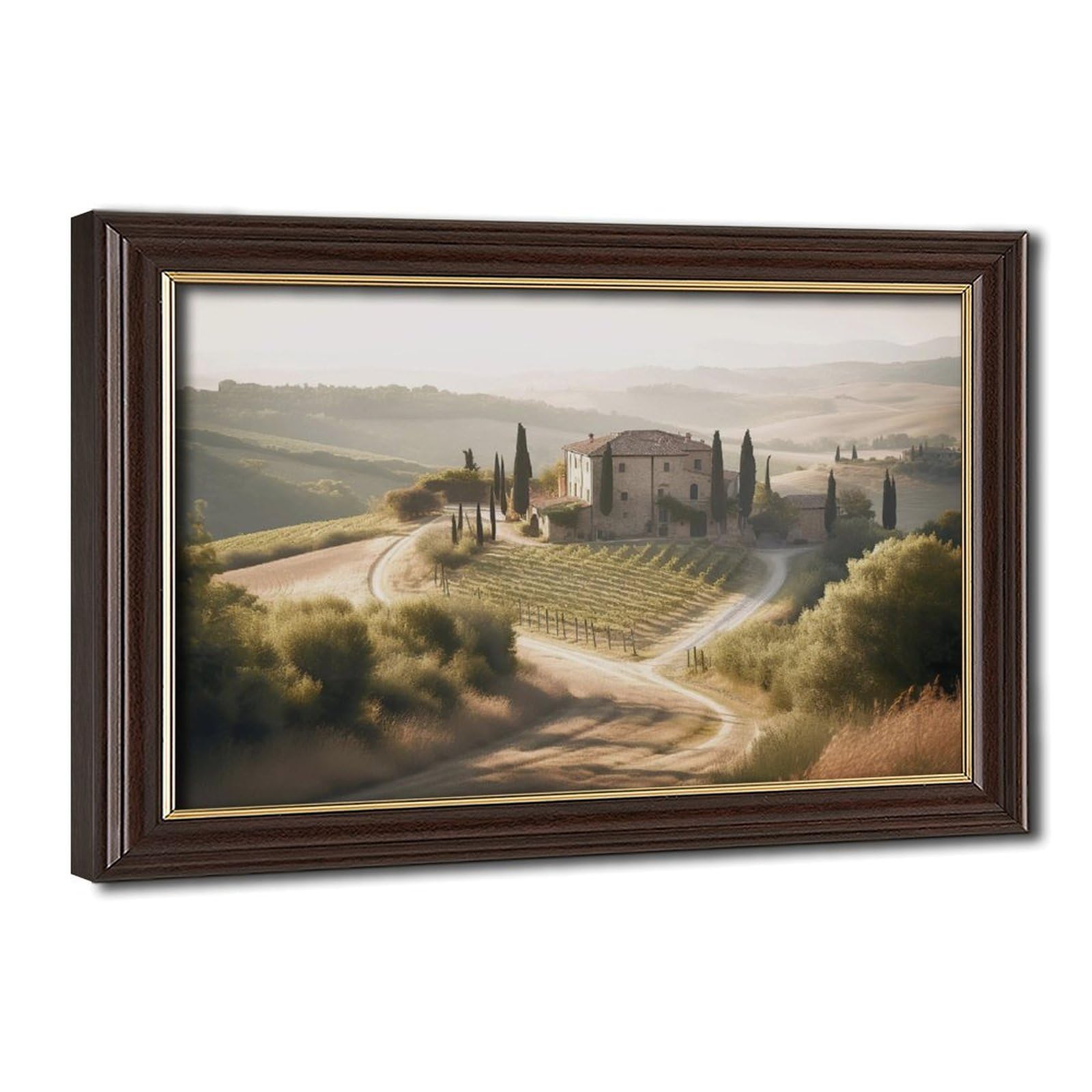 Bareronor Tuscany Landscape Canvas Poster Bedroom Decor Landscape Office Room Decor Gift 24" L X 36" W