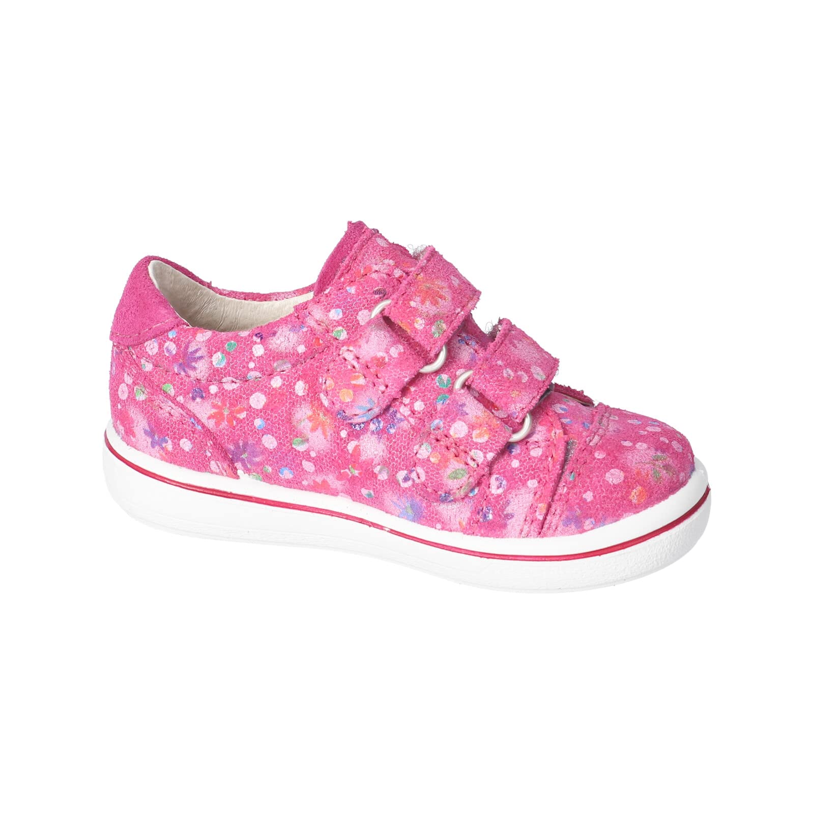 RICOSTA Dziewczęce sneakersy LENIE, dziecięce buty do nauki chodzenia, WMS: średnie, luźna wkładka, zapięcie na rzepy, buty szosowe, buty szosowe, pop (330), rozmiar 28 EU