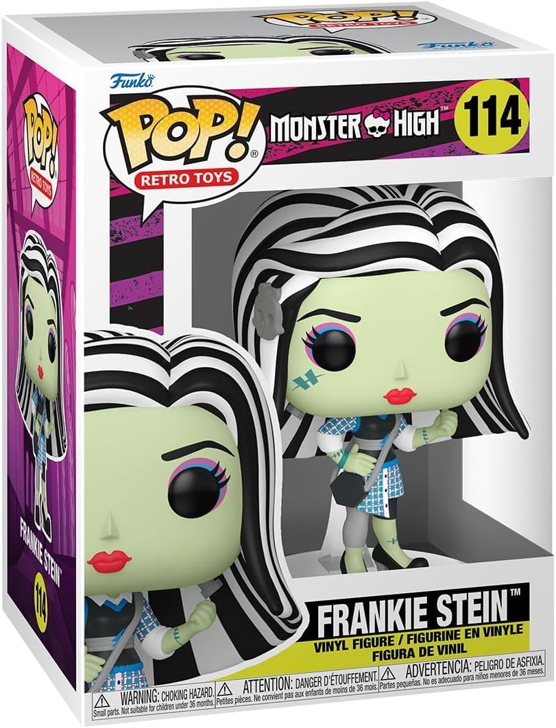 POP Retro Toys: Monster High - Frankie Stein Funko Vinyl Figure (Bundled with Compatible Box Protector Case), Multicolor, 3.75 inches - Image 3