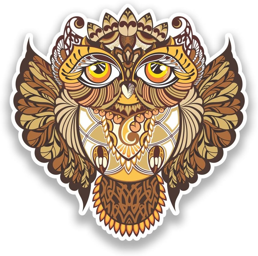 2 x 30cm/300mm Owl Vinyl Stickers Birds Animals #7344