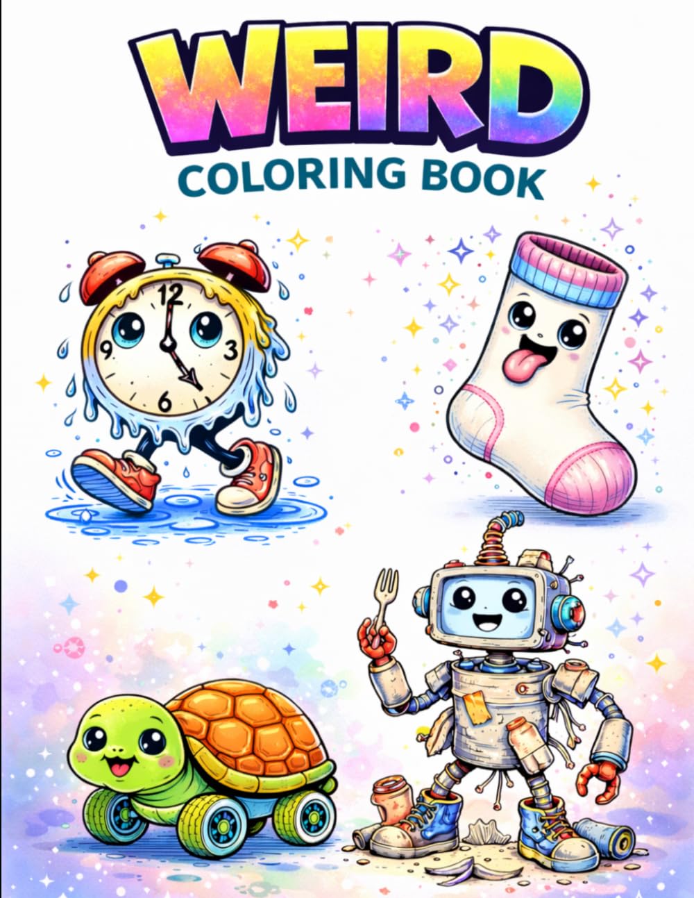 Weird Coloring Book for Kids: 50 Funny & Crazy Characters to Color – Silly, Creative and Unique Designs for Kids Ages 4–10