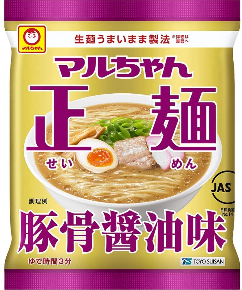 Amazon.co.jp: 《ケース》 東洋水産 マルちゃん正麺 豚骨醤油味 5食