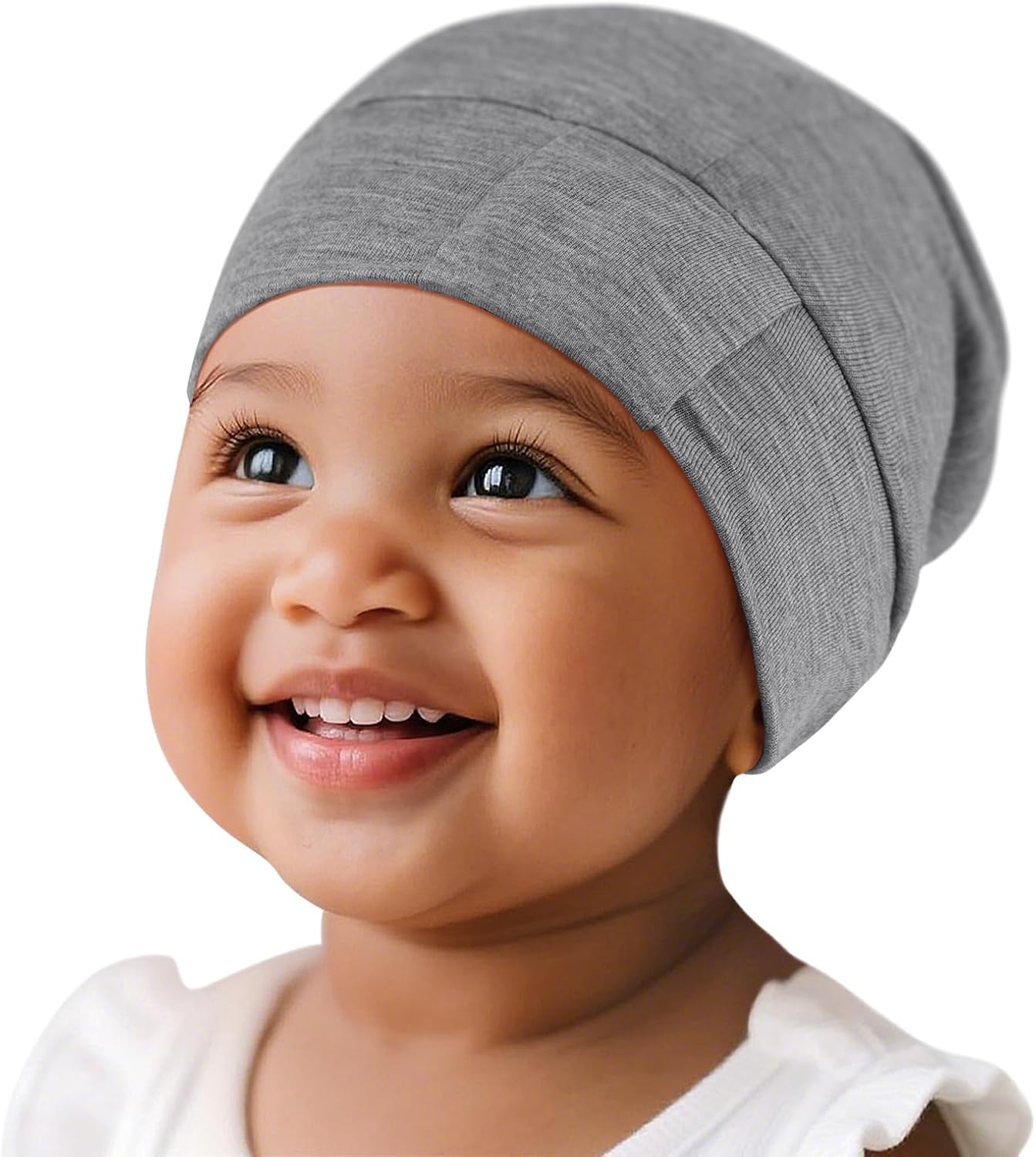 Fittia Baby Bonnet for 0-6 Months, Silky Satin Bonnet for Sleeping, Smooth for No Frizzy Hair, Adjustable for Non-Slip