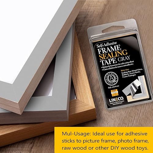 Miniatura 5 de Lineco Cinta de sellado de marco gris 1.25 pulgadas x 24 pies
