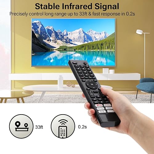 Miniatura 6 de para Hisense-Smart-TV Remoto de reemplazo, para Hisense 4K UHD Android Smart TV (ERF3J80H)