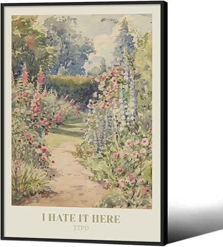 Miniatura 42 de Jefuzh Arte de pared de paisaje de naturaleza otoñal, póster de paisaje de árbol de bosque de otoño, hojas de arce retro, pintura al óleo, Vintage