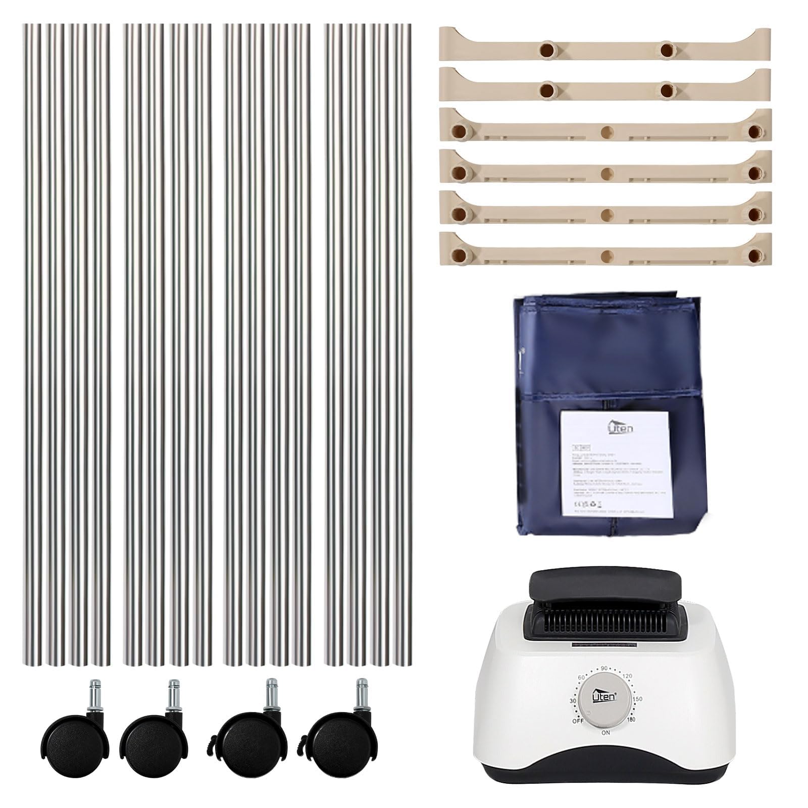 Uten Asciugatrice Elettrica Portatile con 1500W di Può Essere Tempismo per 180 Min 15 kg di Grande Capacità Possono Asciugare Vestiti per Bambini e Adulti