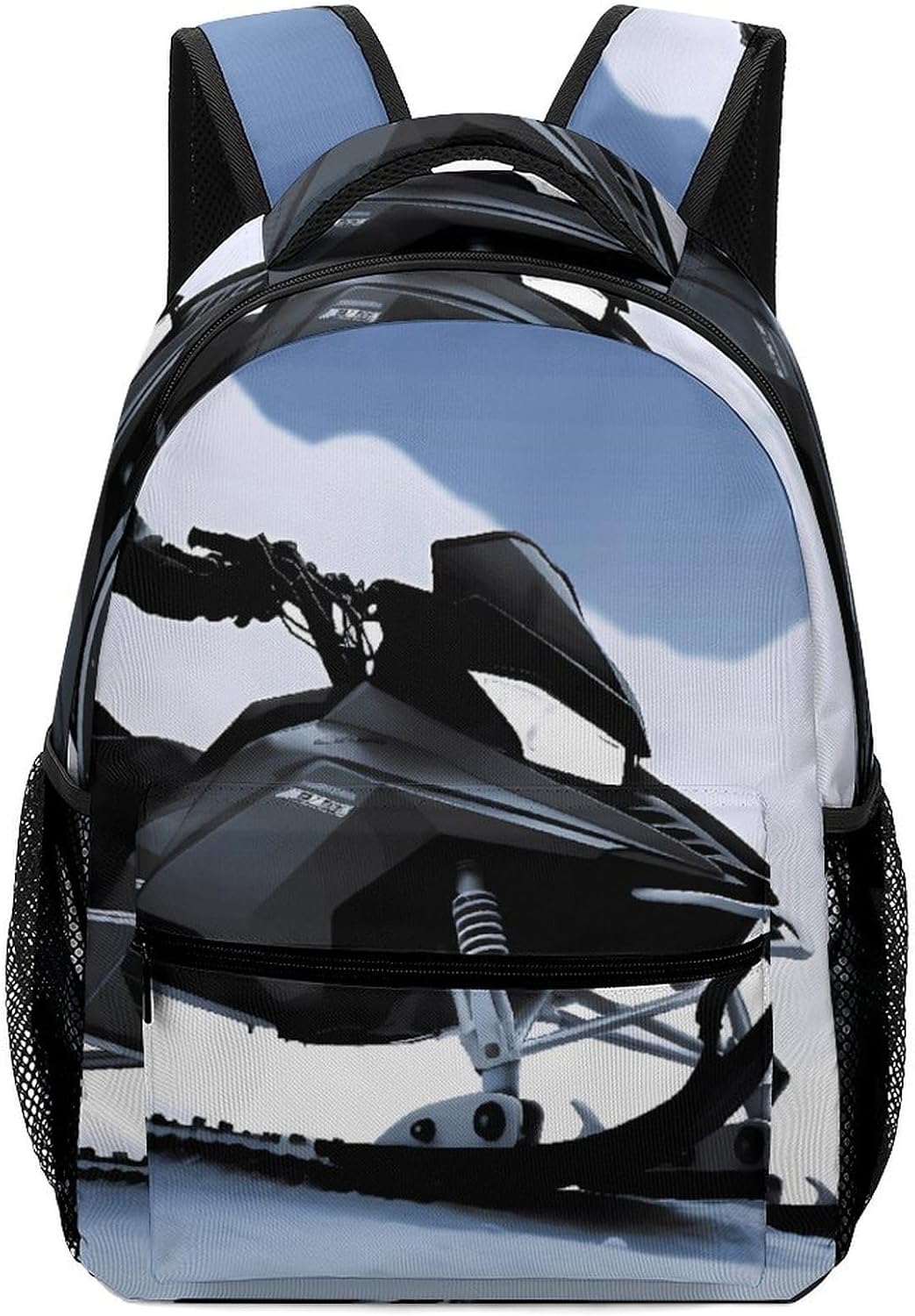 Stylish Backpack, Snowmobile Print Durable Backpack Travel Backpack Multi-purpose Backpack Fashionable Backpack Trendy Backpack