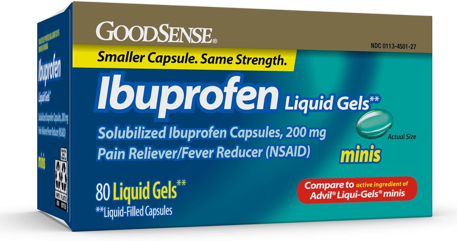 Buy Ibuprofen Mini LiquidGels, 200 mg, LiquidFilled Capsules, Pain