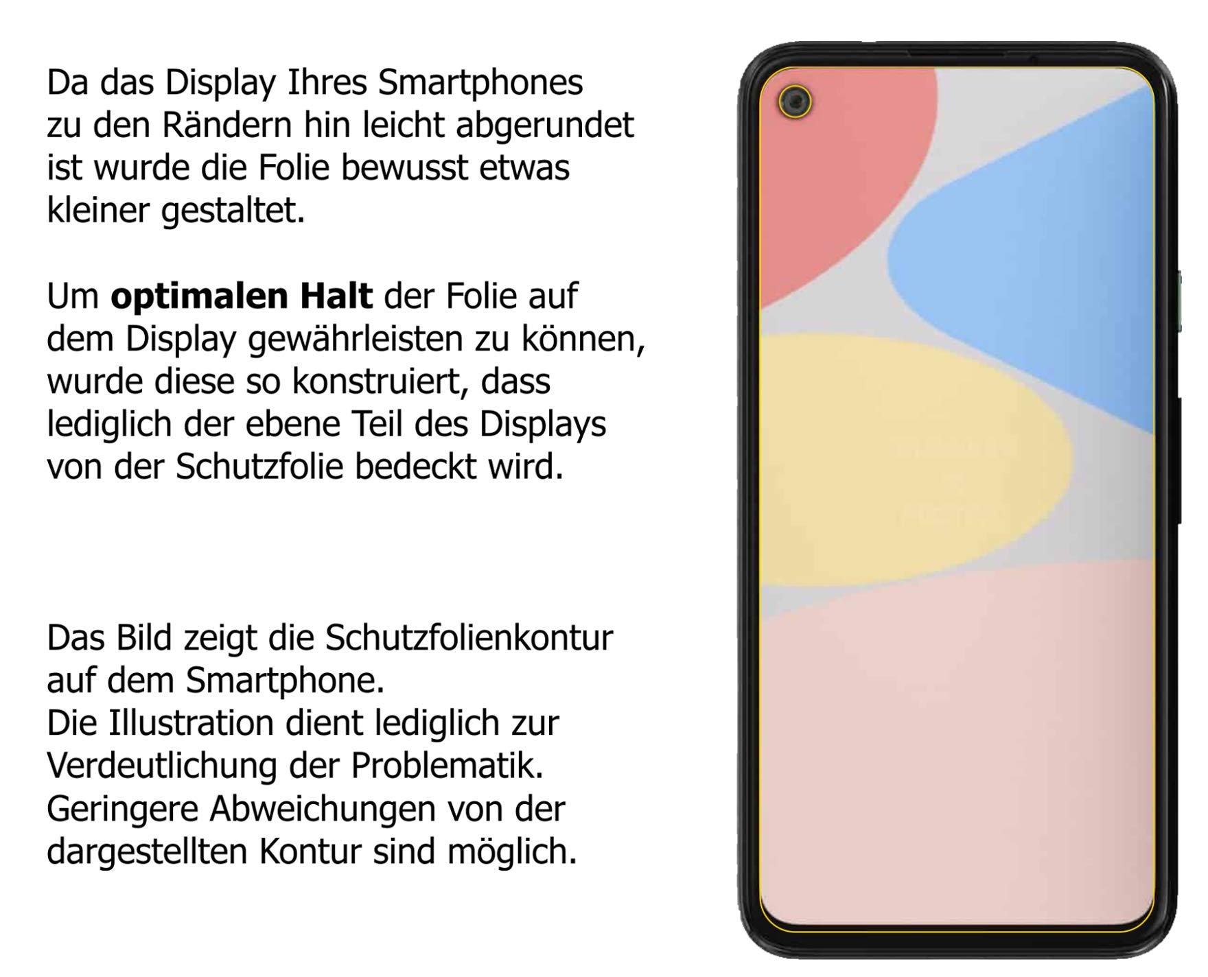 Dipos 5X Pellicola Protettiva Per Google Pixel 4a – Cristallo Trasparente – Protezione Da Graffi – Made In Germany – Taglio Laser Di Precisione - 2