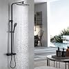 DUTRIX Shower Set Thermostatic Shower Mixer Adjustable Shower Home Hotel Thermostatic Shower Shower Head and Hose Set Black