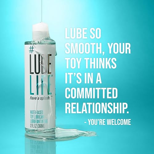 Miniatura 5 de LubeLife - Lubricante personal a base de agua seguro para juguetes para hombres, mujeres y parejas, tamaño de viaje, no mancha, fácil de limpiar, 12
