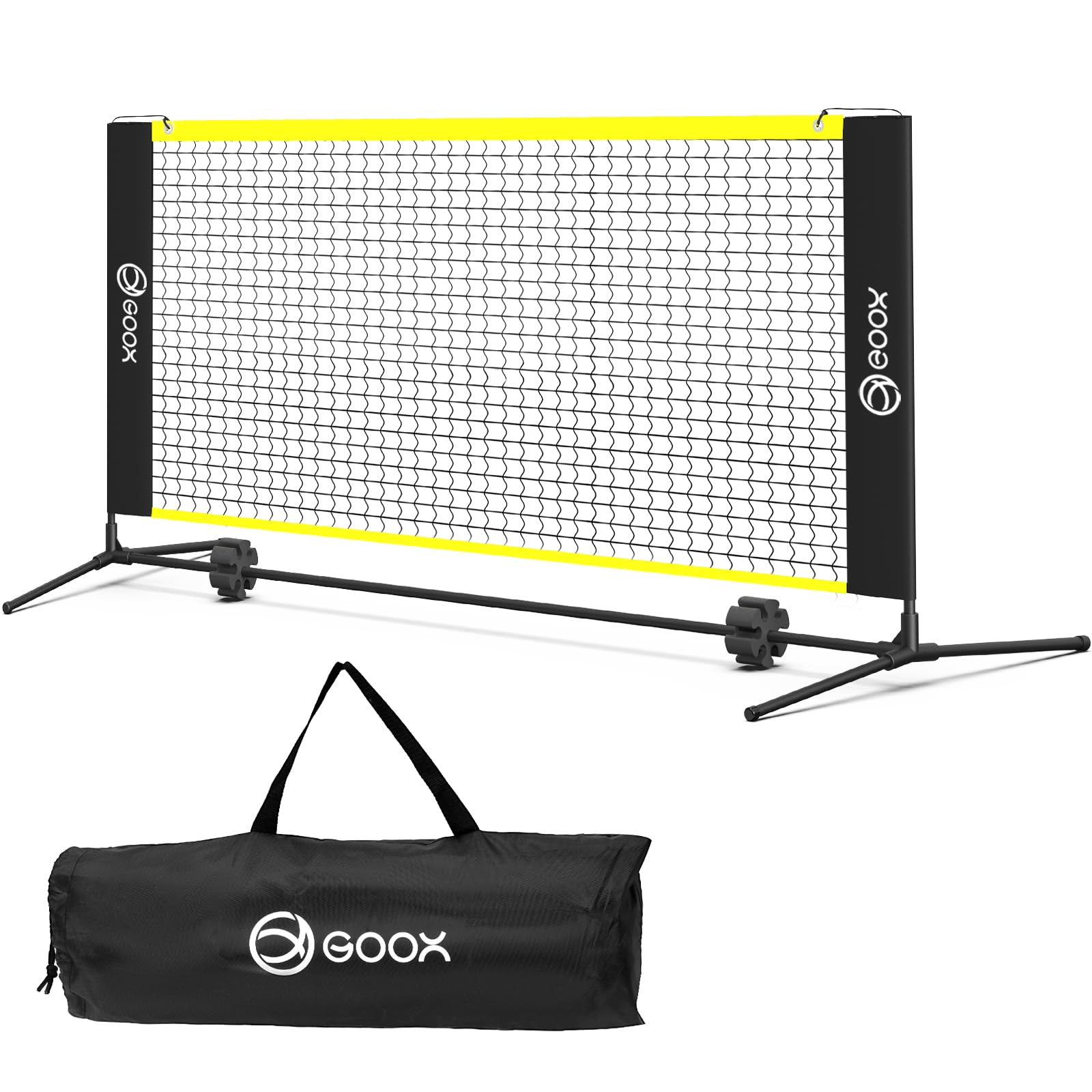 GOOX 6FT Small Mini Pickleball Net Set - Quick Setup Indoor/Outdoor Portable Practice Net