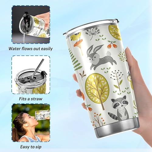 Miniatura 41 de Vaso de acero inoxidable con aislamiento al vacío de doble pared, termo simple, monopatín, dinosaurio, taza de viaje para café, bebidas, té