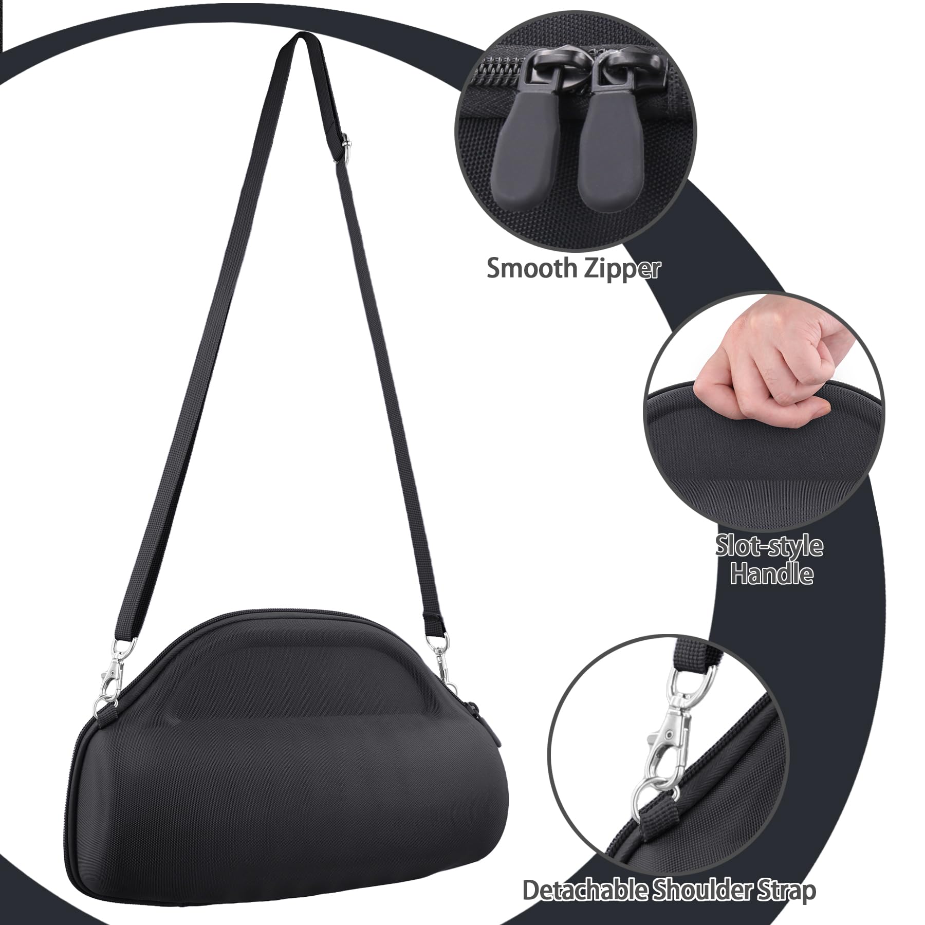 co2CREA Dur Étui de Voyage Rigide Housse Cas Coque pour JBL Charge 6 Haut-Parleur Bluetooth Portable, étui Seulement