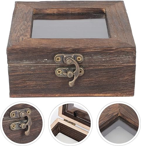 Miniatura 9 de Cabilock Caja de colección para espécimen de mariposa con parte superior de acrílico, marcada real, mariposa, taxidermia, caja organizadora de