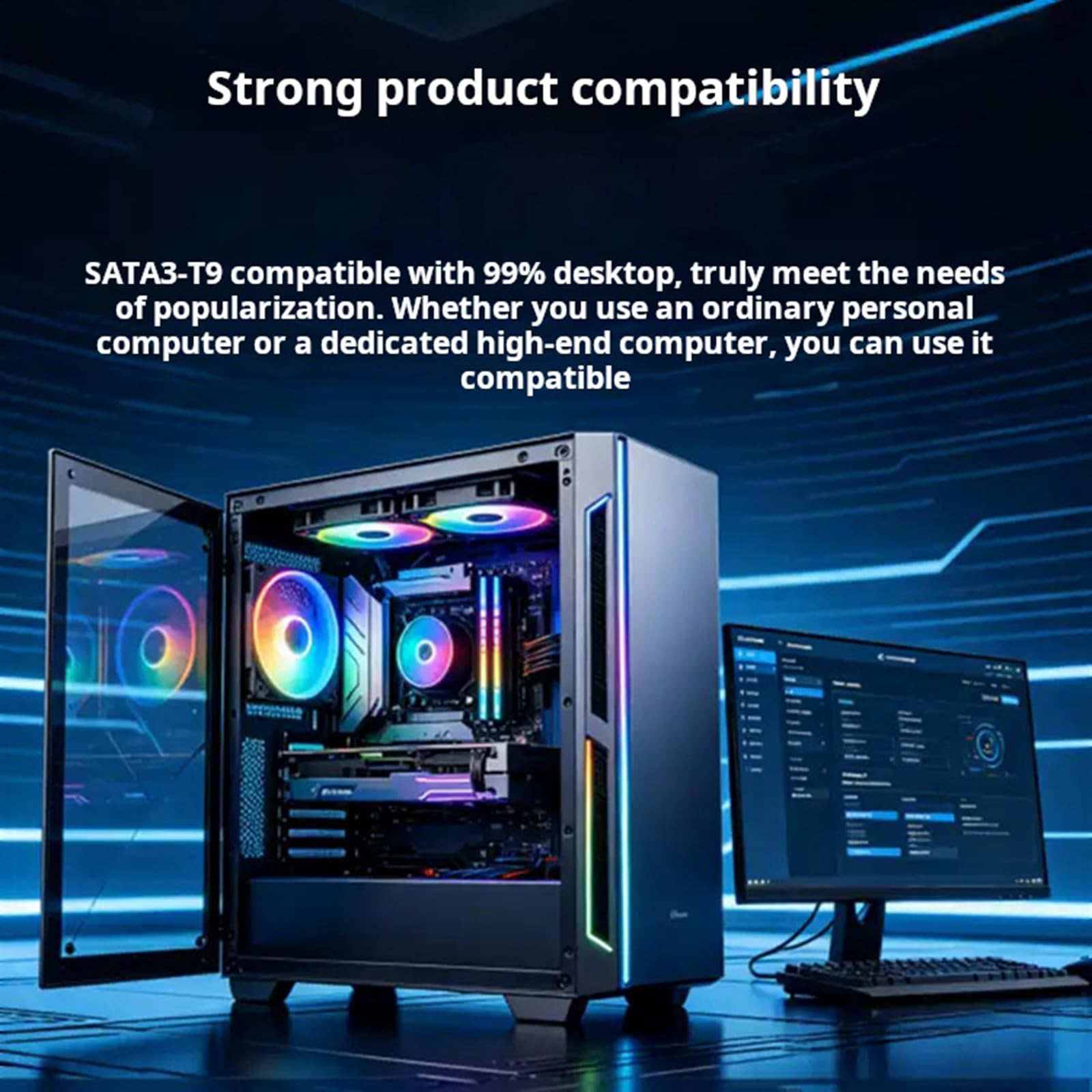 Scheda adattatore PCIE SATA3 0 a 9 porte con ampia compatibilità con velocità 6Gbps per più sistemi host adattatore per disco rigido