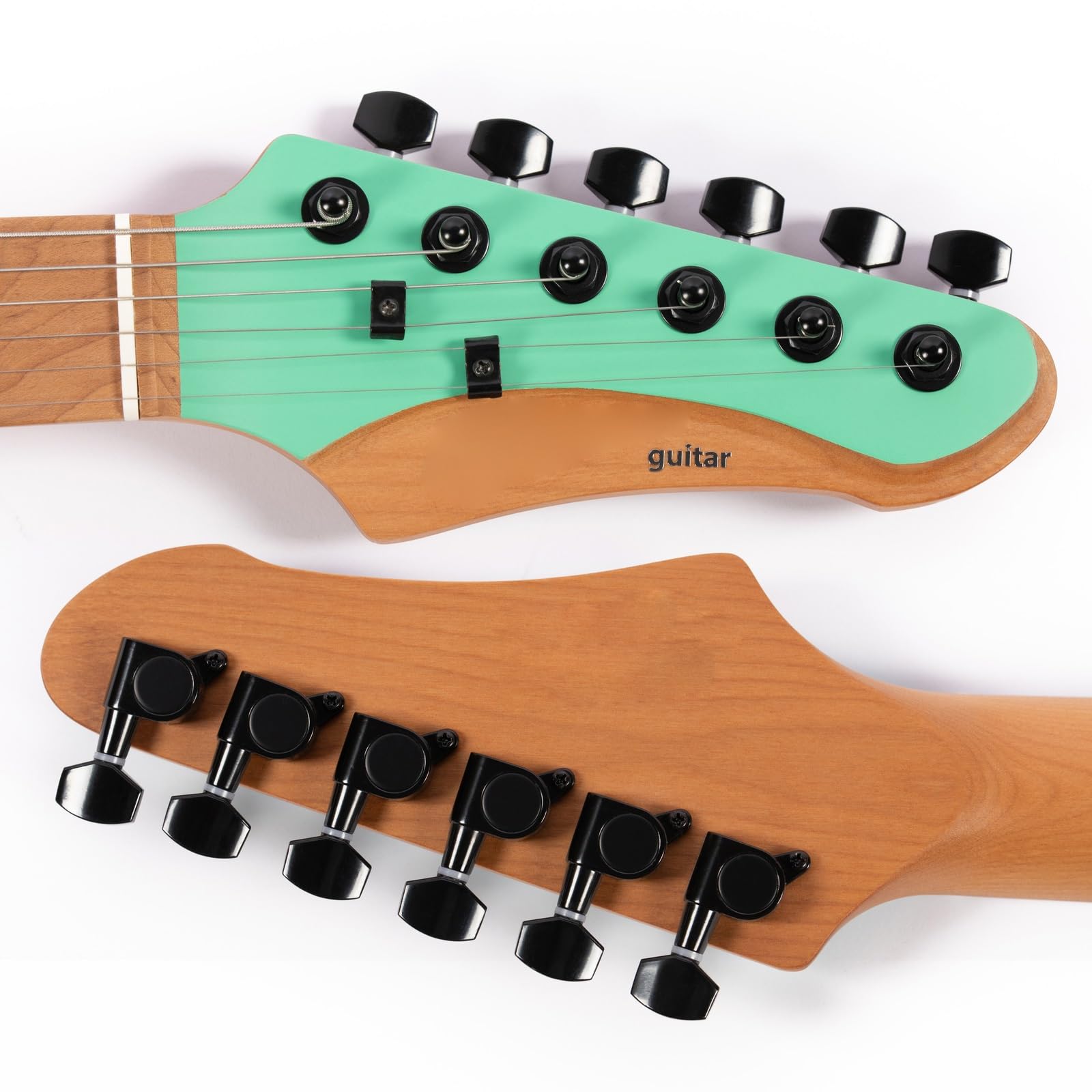 Standard Gitara Elektryczna 6 Strunowa Solidna Gitara Elektryczna Standard Matowe Wykończenie Korpus Z Topoli Pieczony Klon Trwały(Type 1)