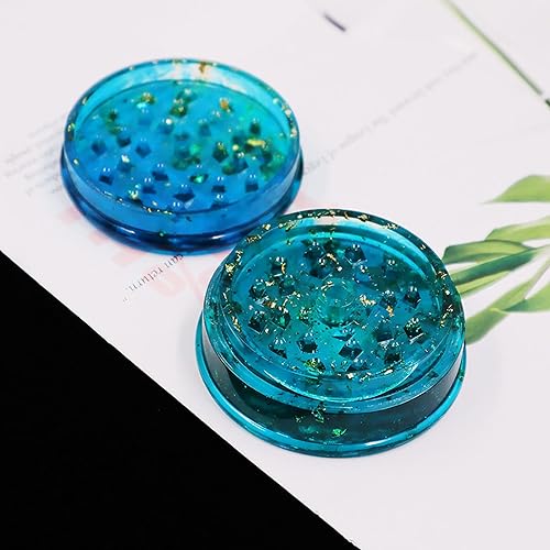 Miniatura 9 de Molde de silicona DIY para manualidades de resina, molde de molinillo de alta dureza, molde de molienda de resina de silicona, blanco, 1 tamaño