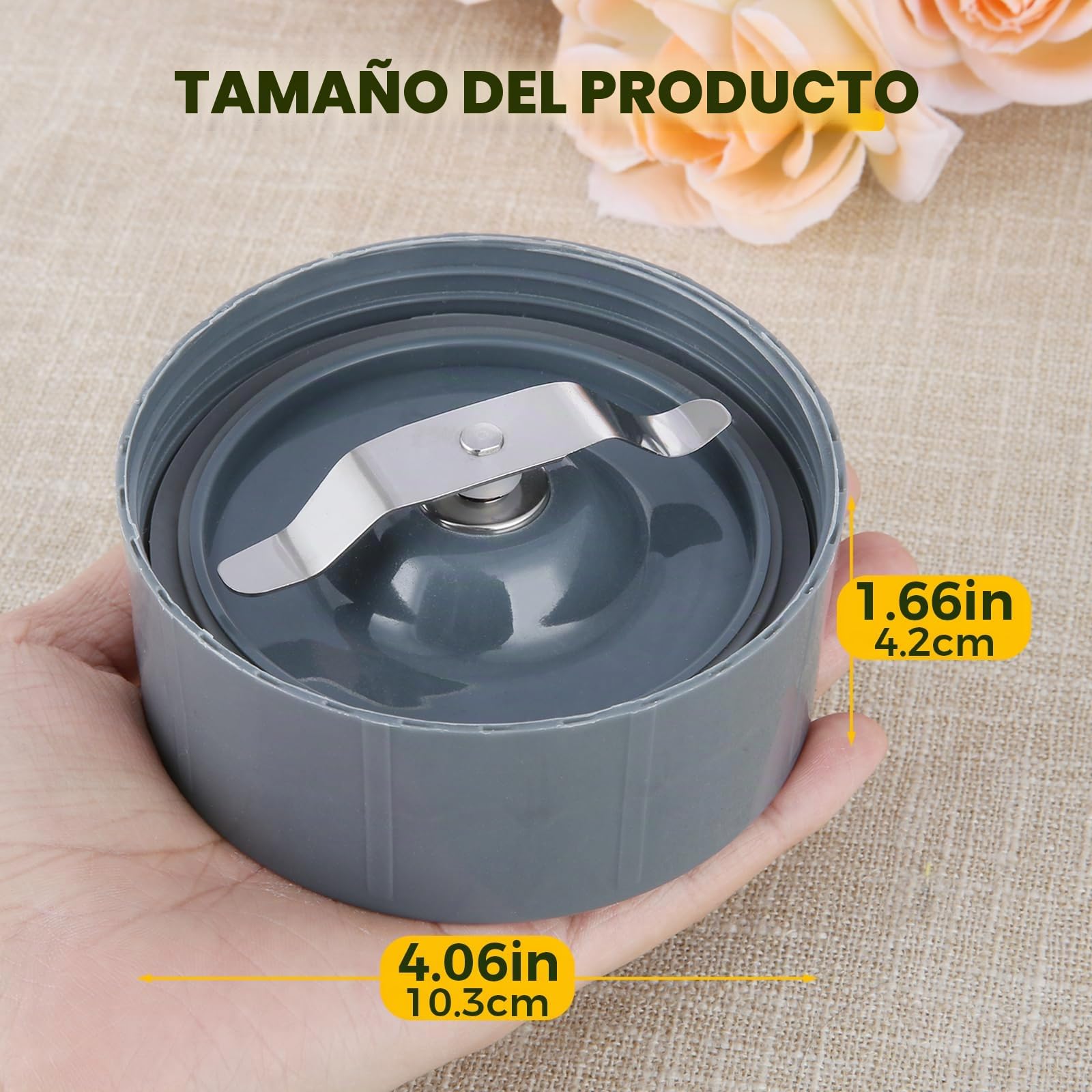 DRELD Repuesto de Cuchilla para Base de Batidora Extractor de Reemplazo de Exprimidor Compatible con Licuadora NUTRIBULLET Serie 600/900