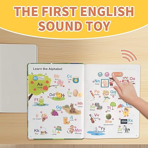 Miniatura 4 de First English Words Book Sound - Libro educativo, dispositivo de aprendizaje interactivo para hablar, guía de audio de construcción de vocabulario
