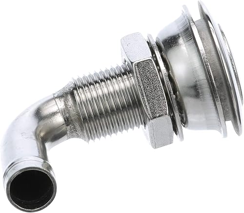 Seachoice Ventilación de combustible de montaje empotrado de acero inoxidable 23061 de 90, resistente a la corrosión, requiere orificio de 1-38